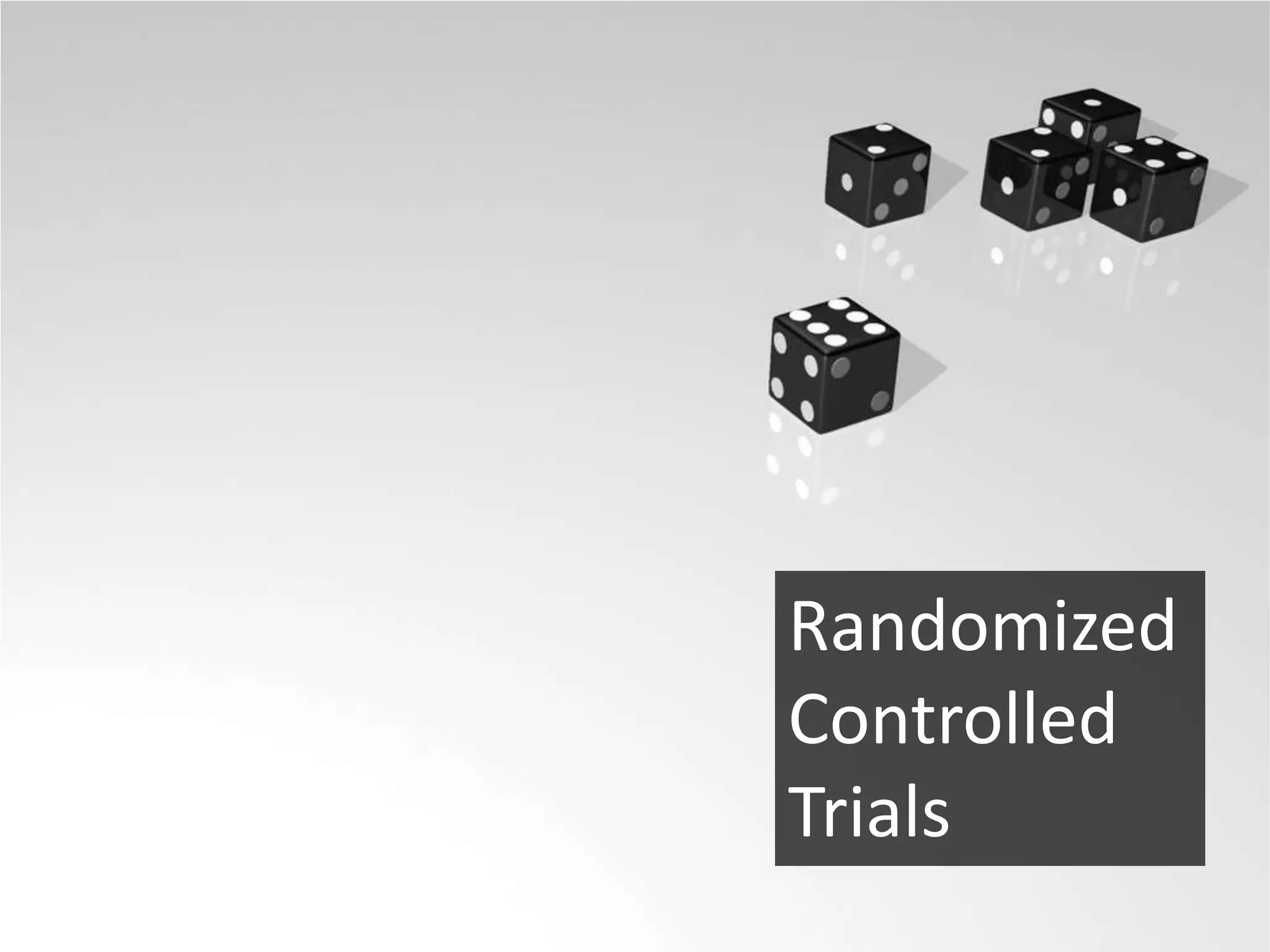 Randomized
Controlled
Trials
 