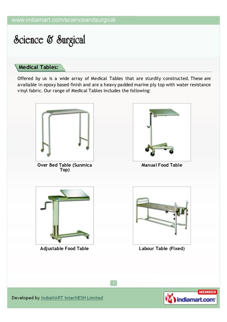 Science & Surgical, Kolkata, Hospital Furniture