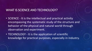 Science and technology in india | PPTX