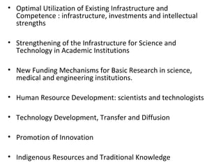 Science and technology policy of india | PPT
