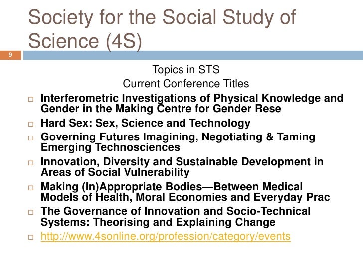 Science and Technology Studies presentation