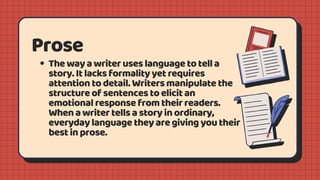 Types of Literary Text: Poetry and Prose | PDF