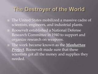 Science and world war II | PPTX