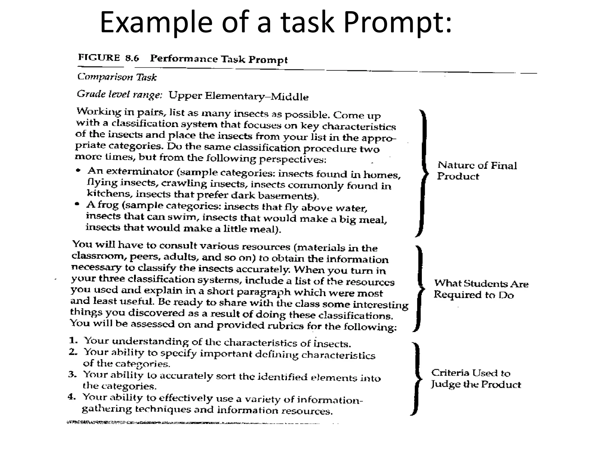 Example of a task Prompt:
 