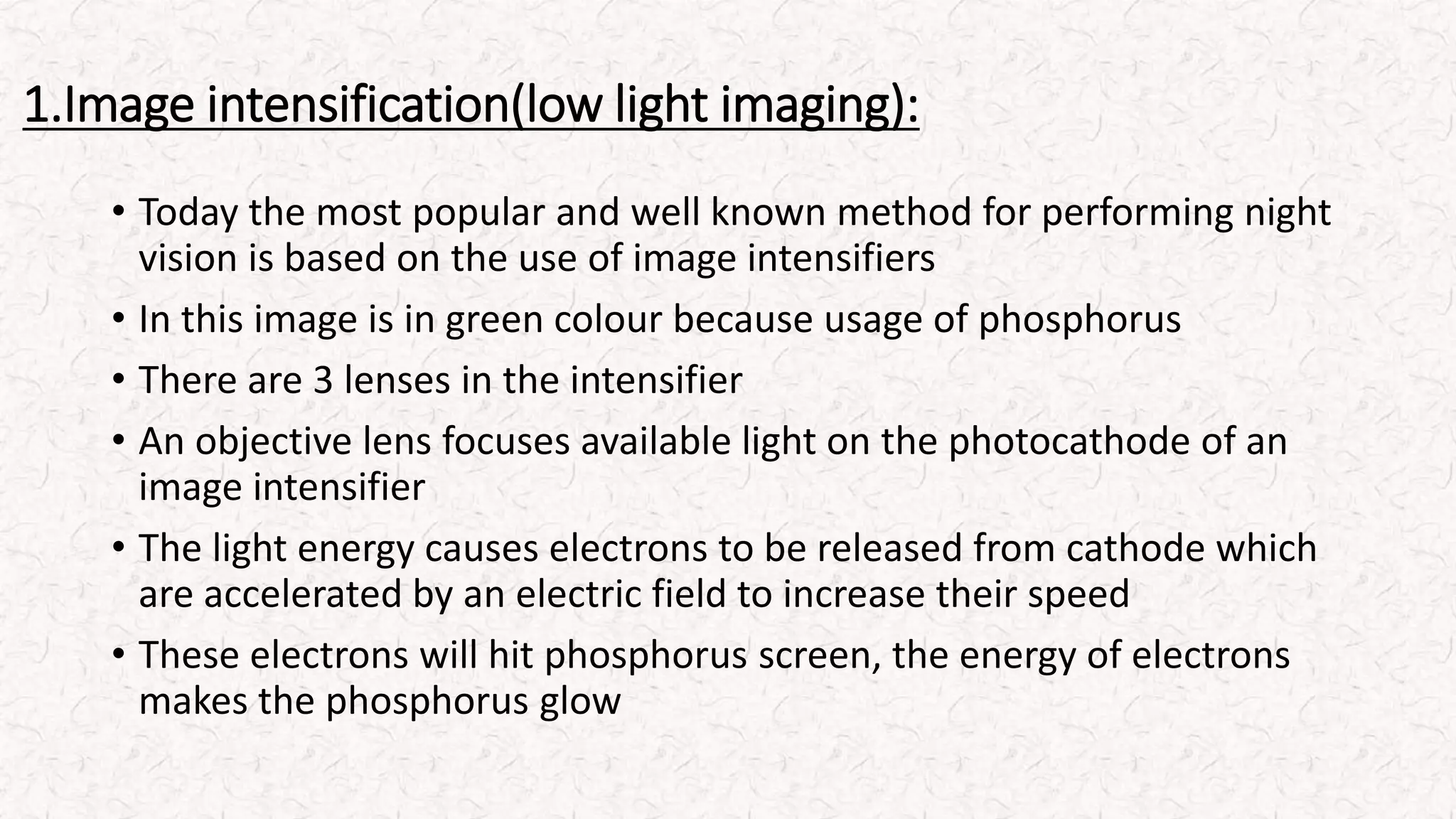 Science behind night vision camera | PPTX