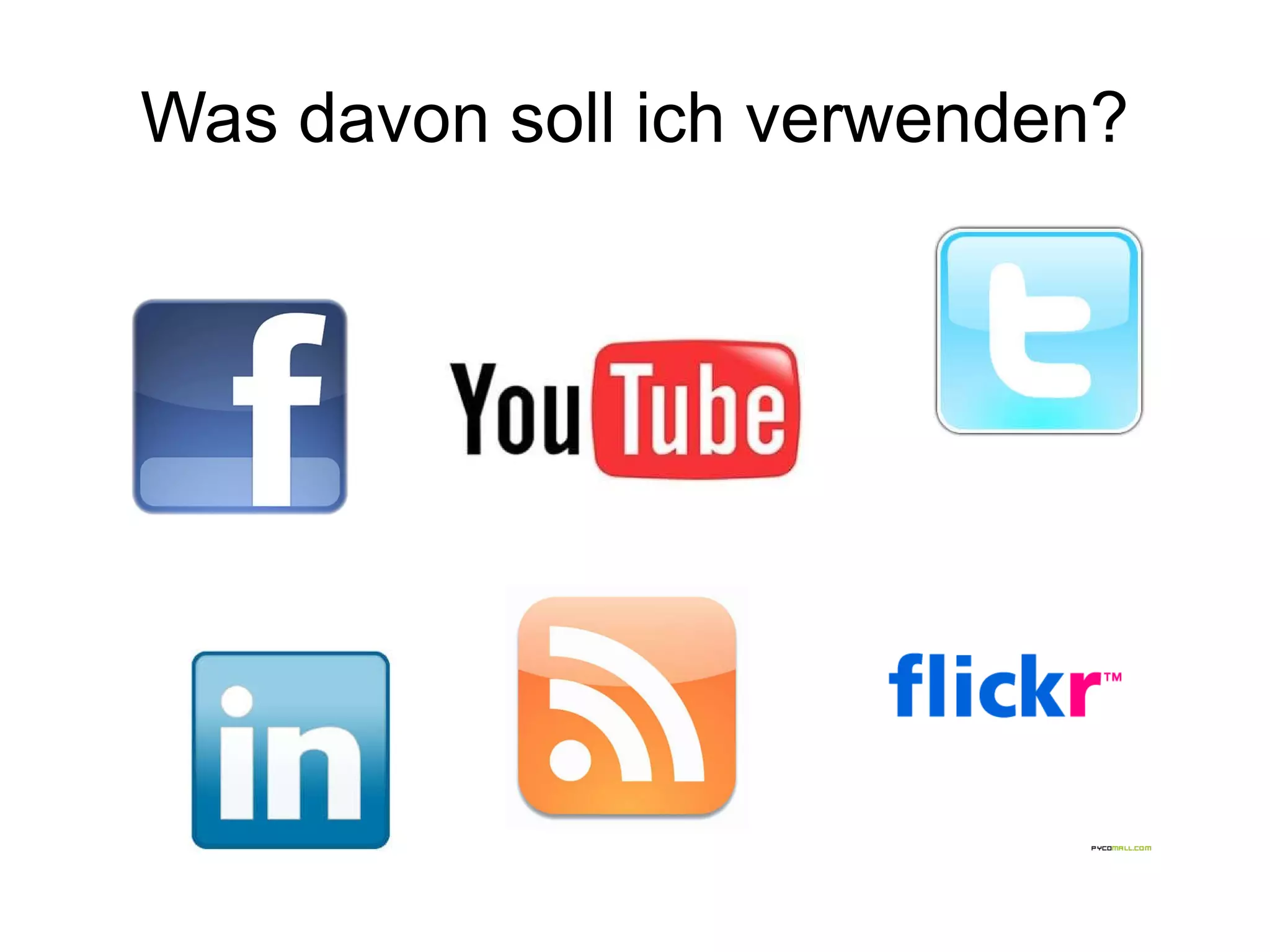 Warum soll ich auf Social Media? Recherche 
