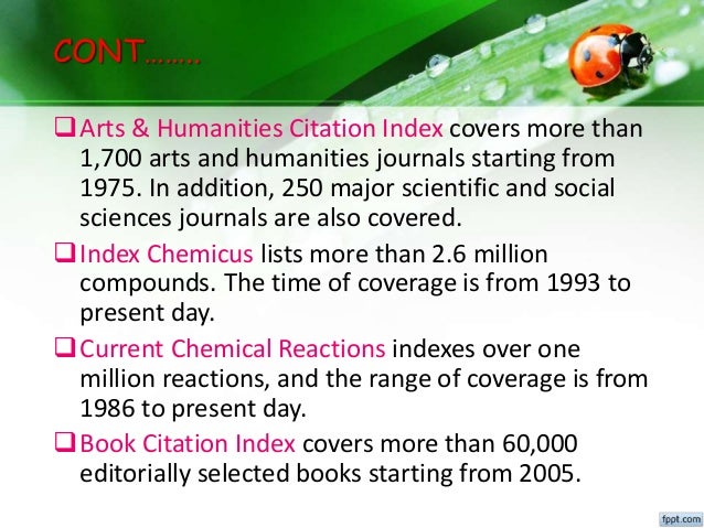 Science citation indexScience citation index
