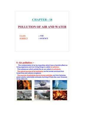 Science class 8 chapter 18 ppt