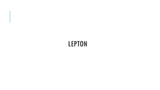 LEPTON

 