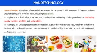 APPLICATION OF NANOTECHNOLOGY IN FOOD SCIENCE | PPTX