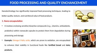 APPLICATION OF NANOTECHNOLOGY IN FOOD SCIENCE | PPTX