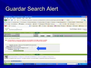 Guardar Search Alert 