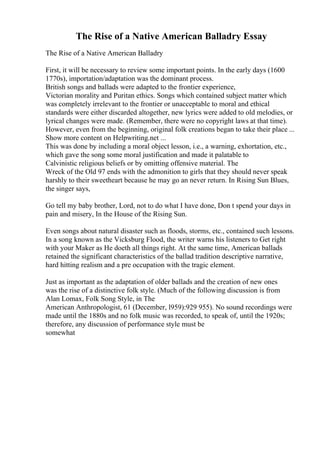 Native College Essay Example Science Essay Examples | PDF