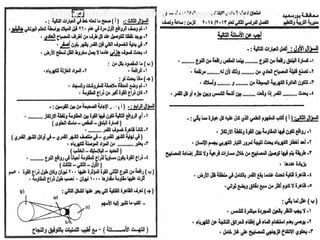   امتحانات المحافظات فى العلوم للشهادة الابتدائية آخر العامScience exams g6