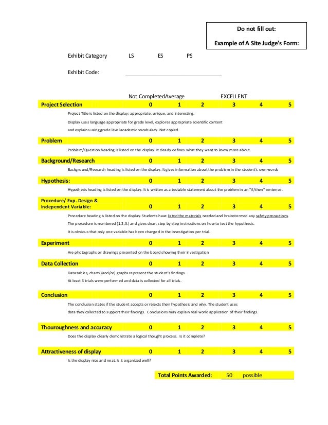 science fair final 2014 elementary science fair judging sheet