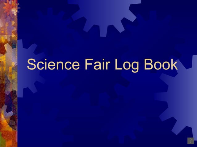 Science fair log book | PPT