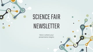 Comprehensive Science Fair Newsletter Template with Planetary Insights ...