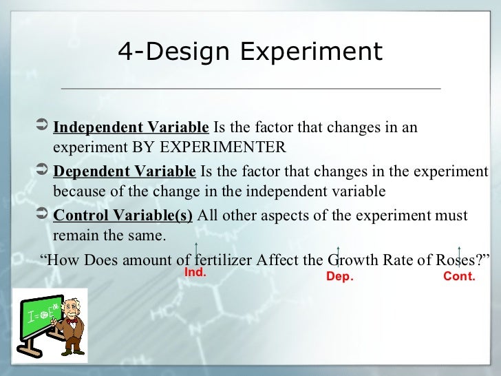 what does dependent variable mean in science fair