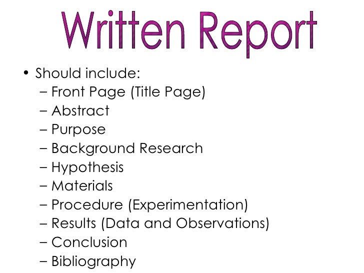 science fair project powerpoint