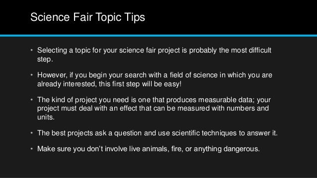 science fair power point