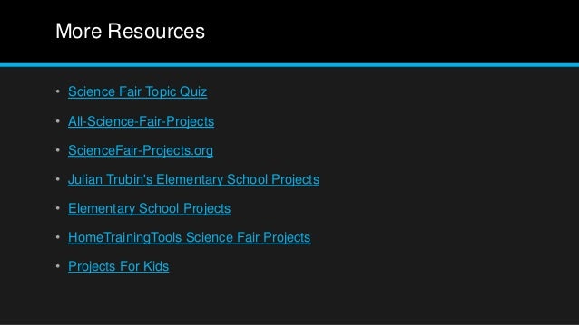 science fair project powerpoint