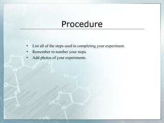 Science Fair Project Presentation Slide 8