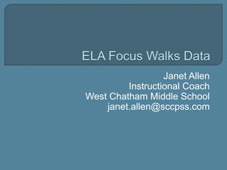 Janet Allen
Instructional Coach
West Chatham Middle School
janet.allen@sccpss.com
 