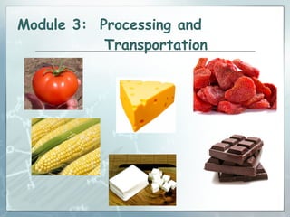 Module 3: Processing and Transportation