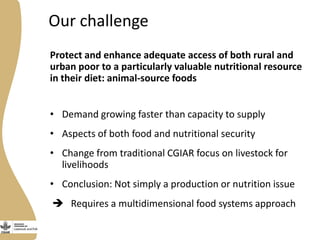 Ensuring access to animal-source foods