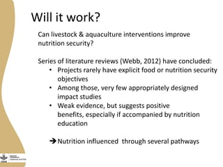 Ensuring access to animal-source foods