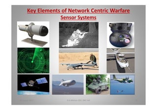 Key Elements of Network Centric Warfare
Sensor Systems
18 August 2015 D.A.Mohan CEO, DAC Intl 19
 