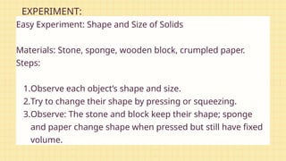 Solid Science Experiments Comprehensive Introduction to States of Matter: Solids, Liquids, and ...