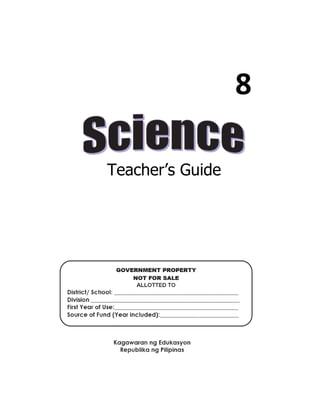 8
Teacher’s Guide
 