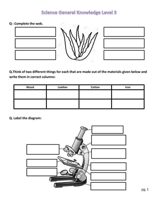 fun time with general knowledge worksheets for grade 3 worksheets for