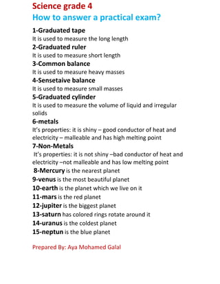 Practical Questions Jhs Science How to answer practical exam of Science | PDF