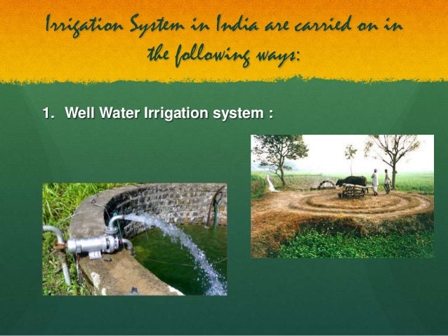 Types of Irrigation Systems in India