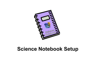 Science Notebook Setup Science Notebook 