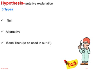 Science investigatory project | PPTX