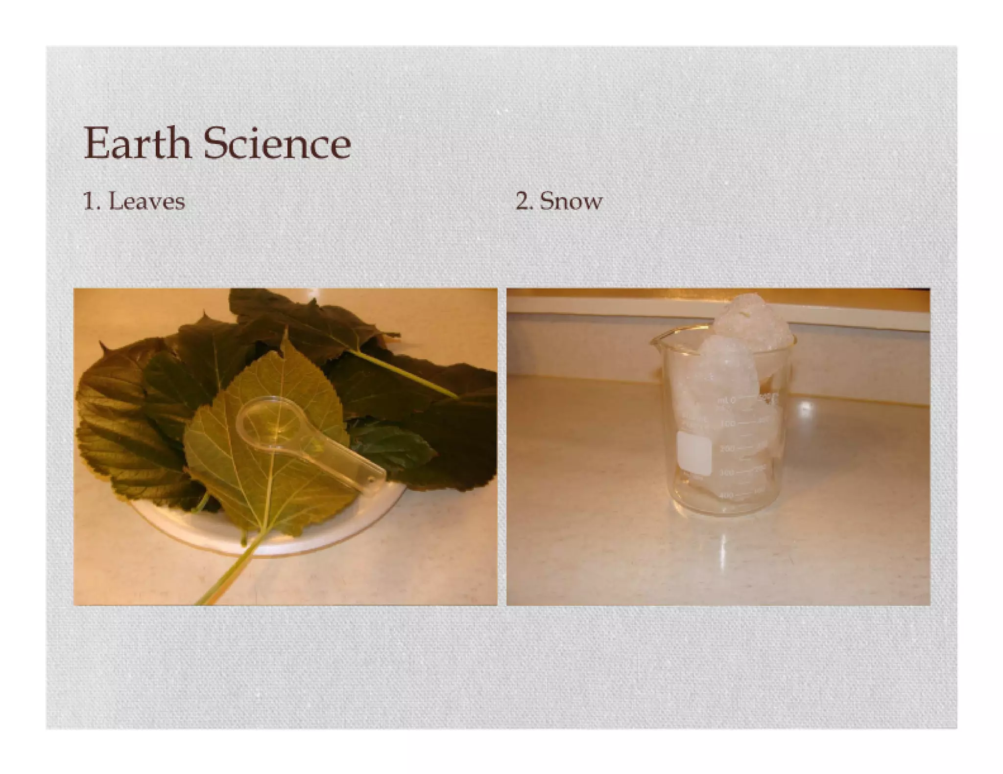 Science item collection