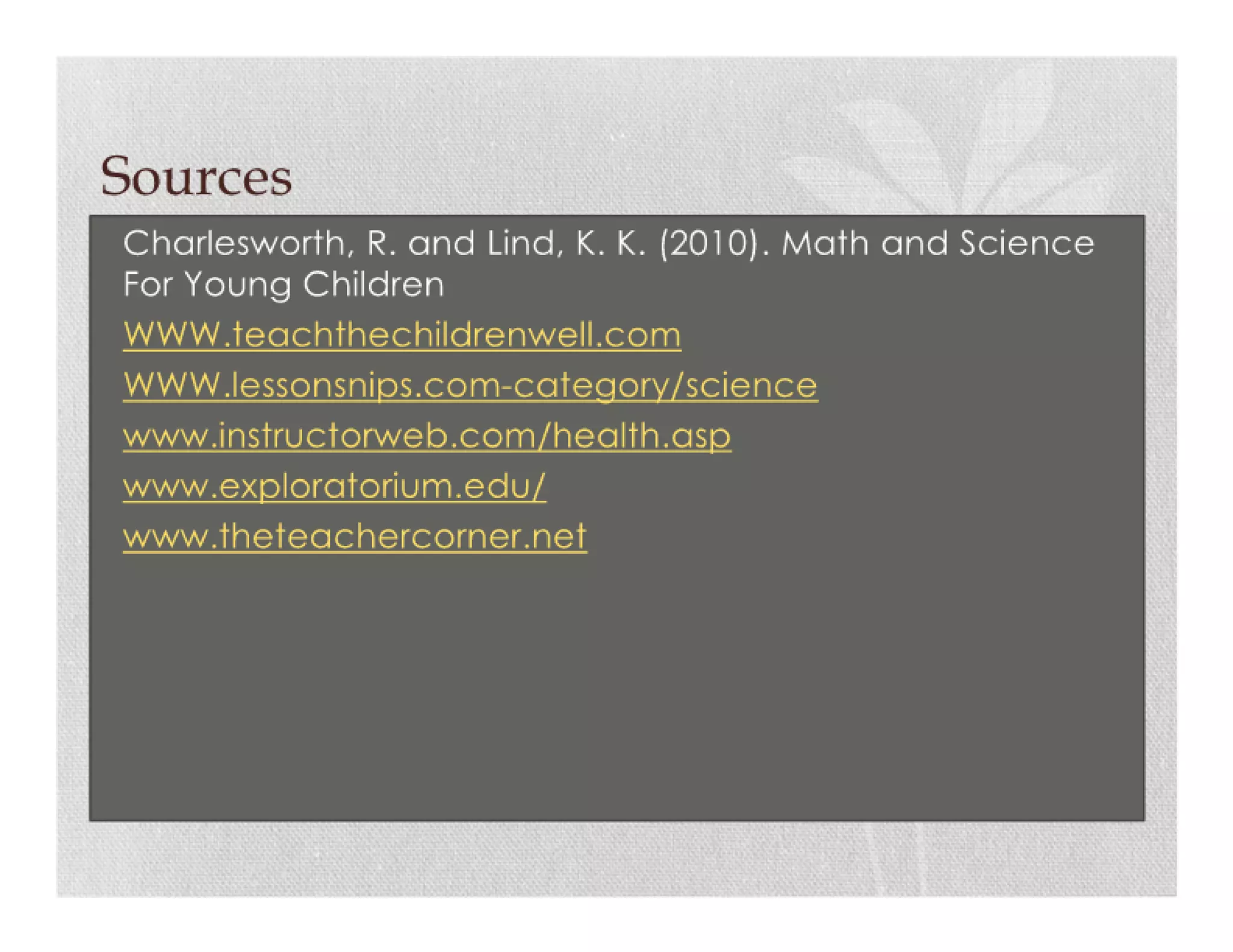 Science item collection