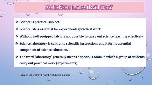 Science laboratory | PPTX | Chemistry | Science