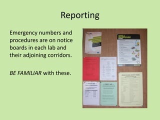 Lab Update Board Sign Examples Science laboratory h&s training (all users) | PPTX