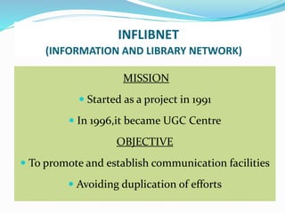 Inflibnet Library Science library | PPTX
