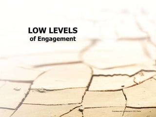 LOW LEVELS
of Engagement




                Proprietary and Confidential © 2013 Maritz   4
 