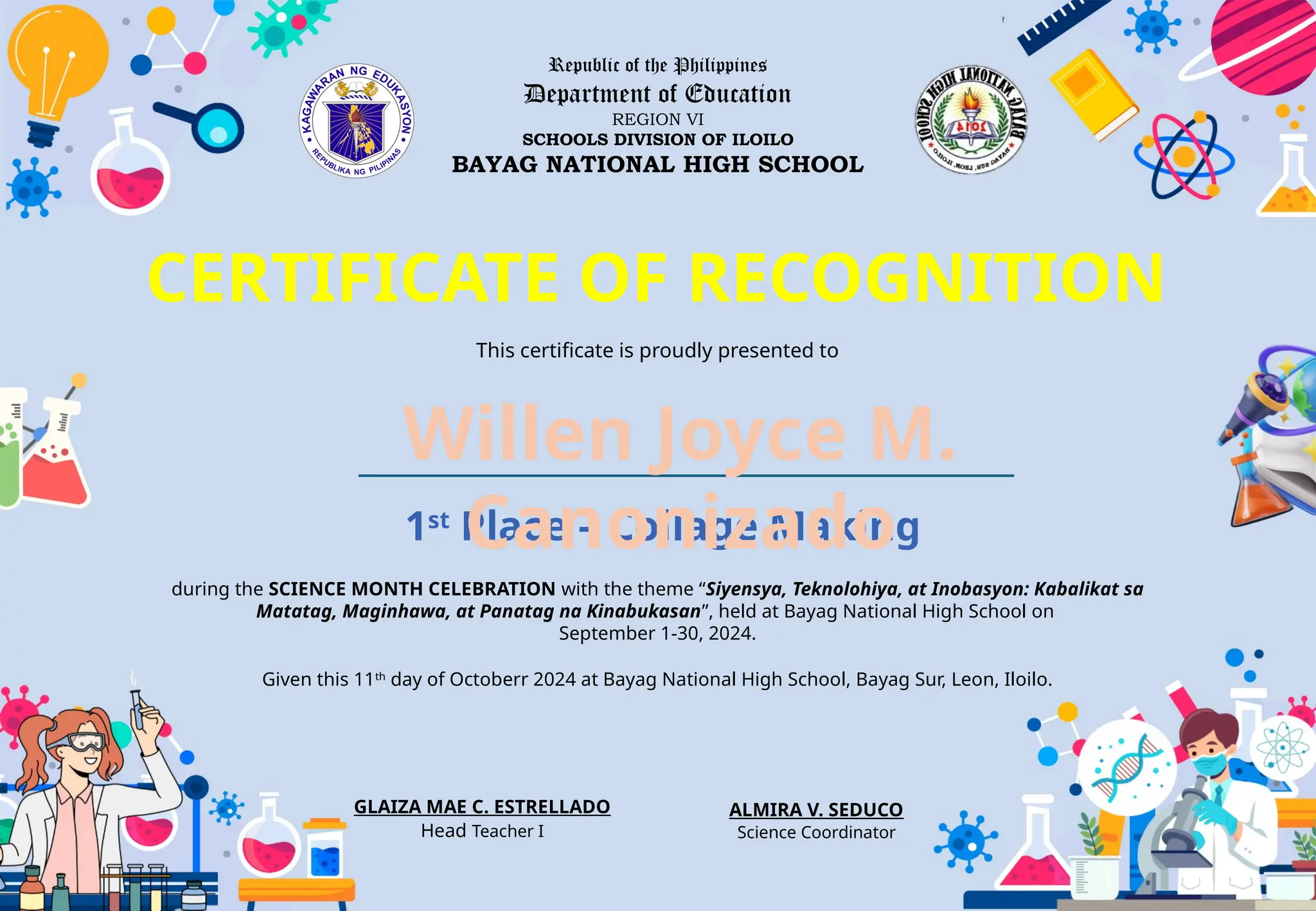SCIENCE MONTH 2024 Certificatetempl.pptx