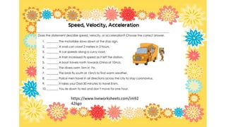 Science motion 1 grade 5 | PPTX