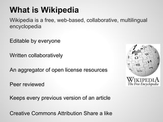 Wikipedia Written Science museum presentation | PDF