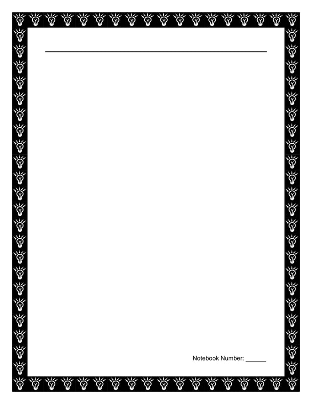 Science Notebook Template | PDF | Sports