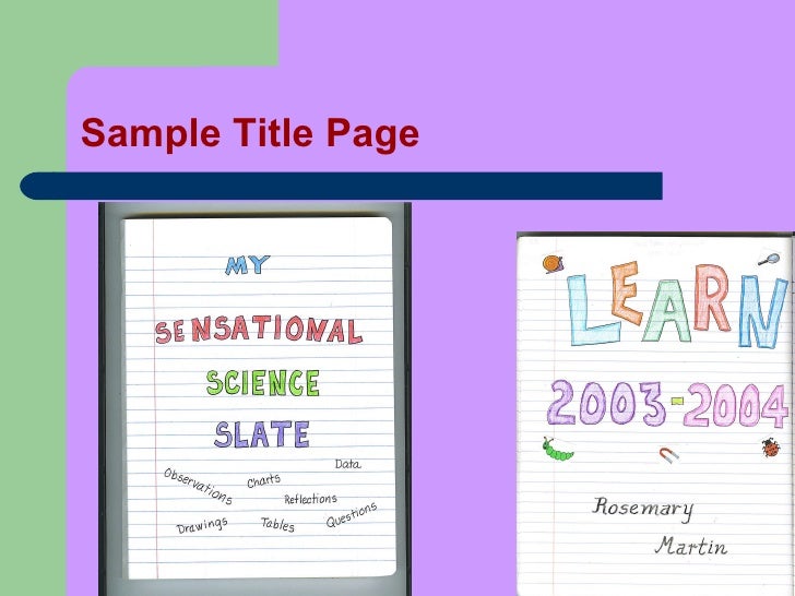 How to set up your science notebook