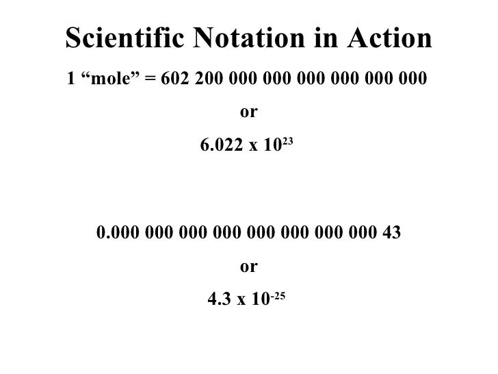 Scientific number